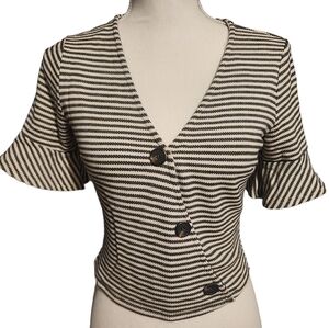 Sadie‎ & sage striped crop top